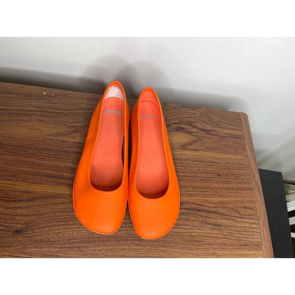 Camper Girl sz EU37 Right Orange Nina Ballerinas Flats Casual Preppy Colorful - Picture 3 of 7